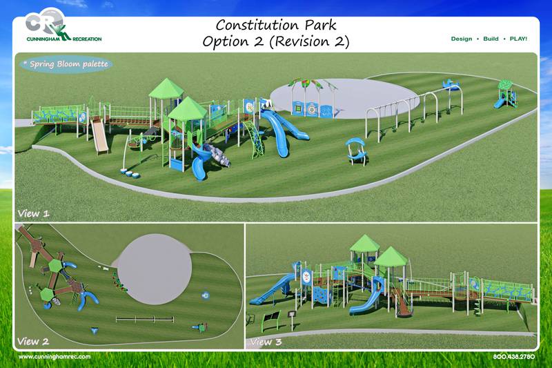 The Downers Grove Park District has received three separate grants to fund park and playground improvements at Constitution Park, at 935 Maple Ave.