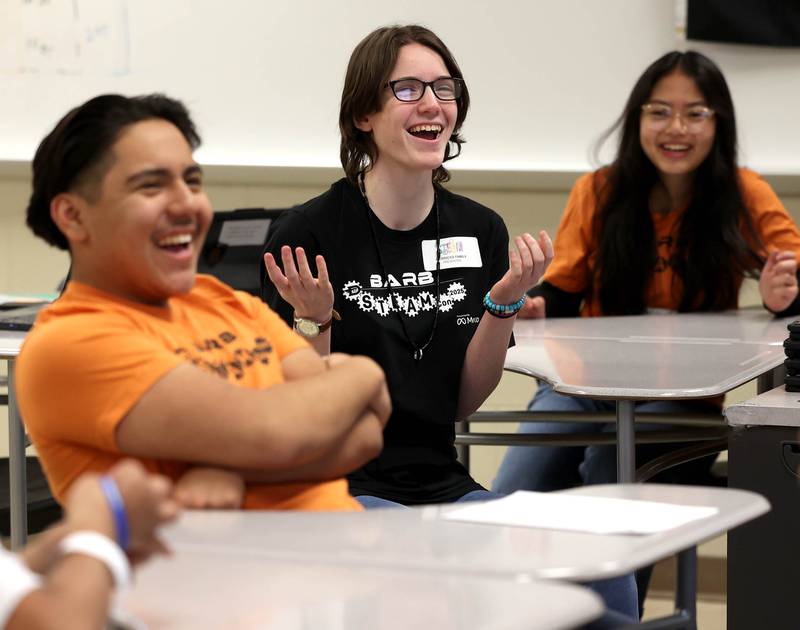 Students enjoy one of the sessions Saturday, April 5, 2025, during Barb STEAMCon at Dekalb High School. The event featured segments focusing on the areas of science, technology, engineering, arts and math.