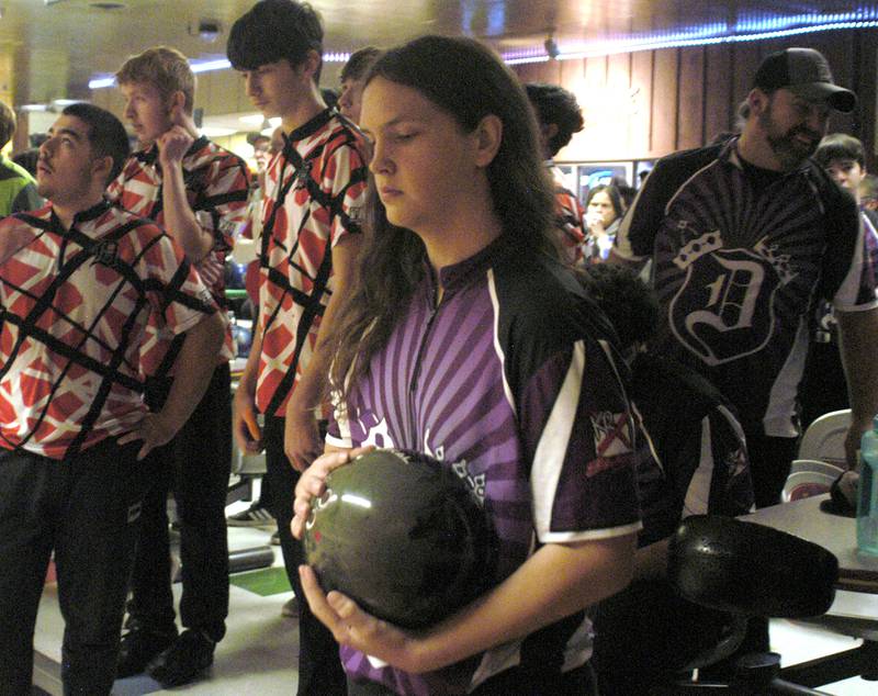 Dixon bowler Aaron Fitzanko readies  his delivery. Bowling teams  competed in the Sterling Regionals on Saturday, Jan. 17, 2026 at Blackhawk Lanes in Sterling.