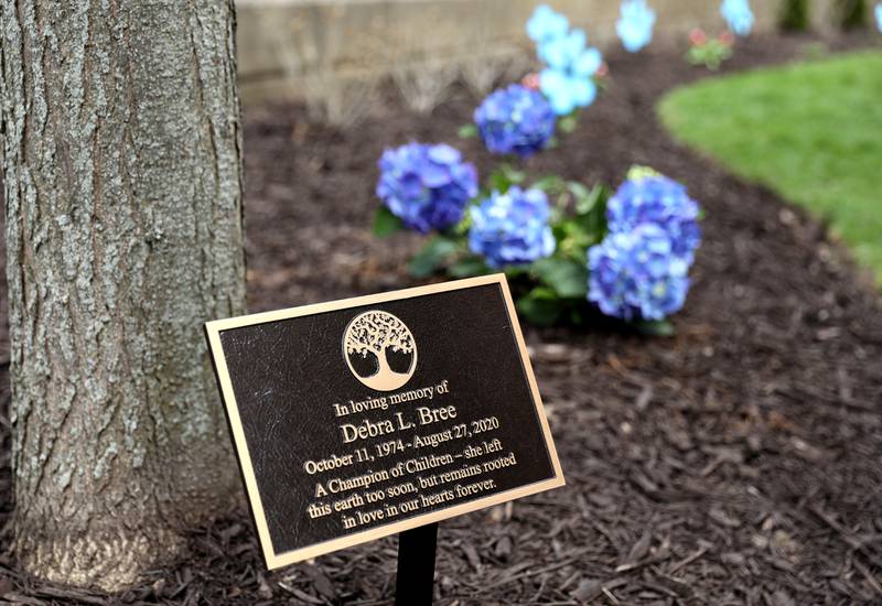 A garden in honor of Debra Bree was dedicated at the Kane County Child Advocacy Center in Geneva on Friday, April 29, 2022. Bree was the executive director of the Kane County Child Advocacy Center and previously held the position of the lead prosecutor. She died Aug. 27, 2020 of colon cancer.