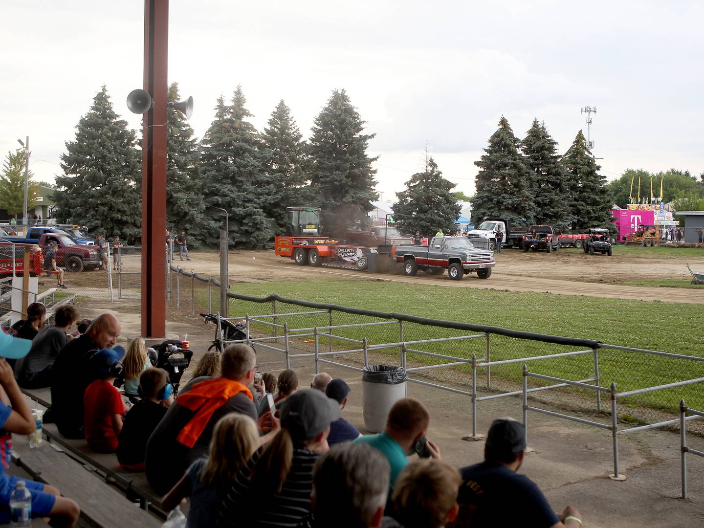 The Illini State Pullers tractor pull headlined at the Grandstand during the 2021 Kane County Fair in St. Charles on Thursday, July 15, 2021.