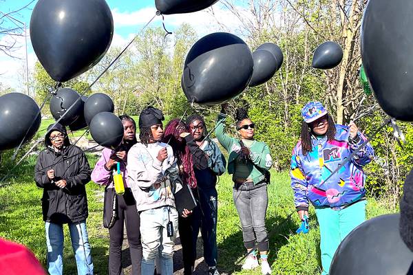 Family, friends release balloons for Joliet man whose remains were found in Mokena