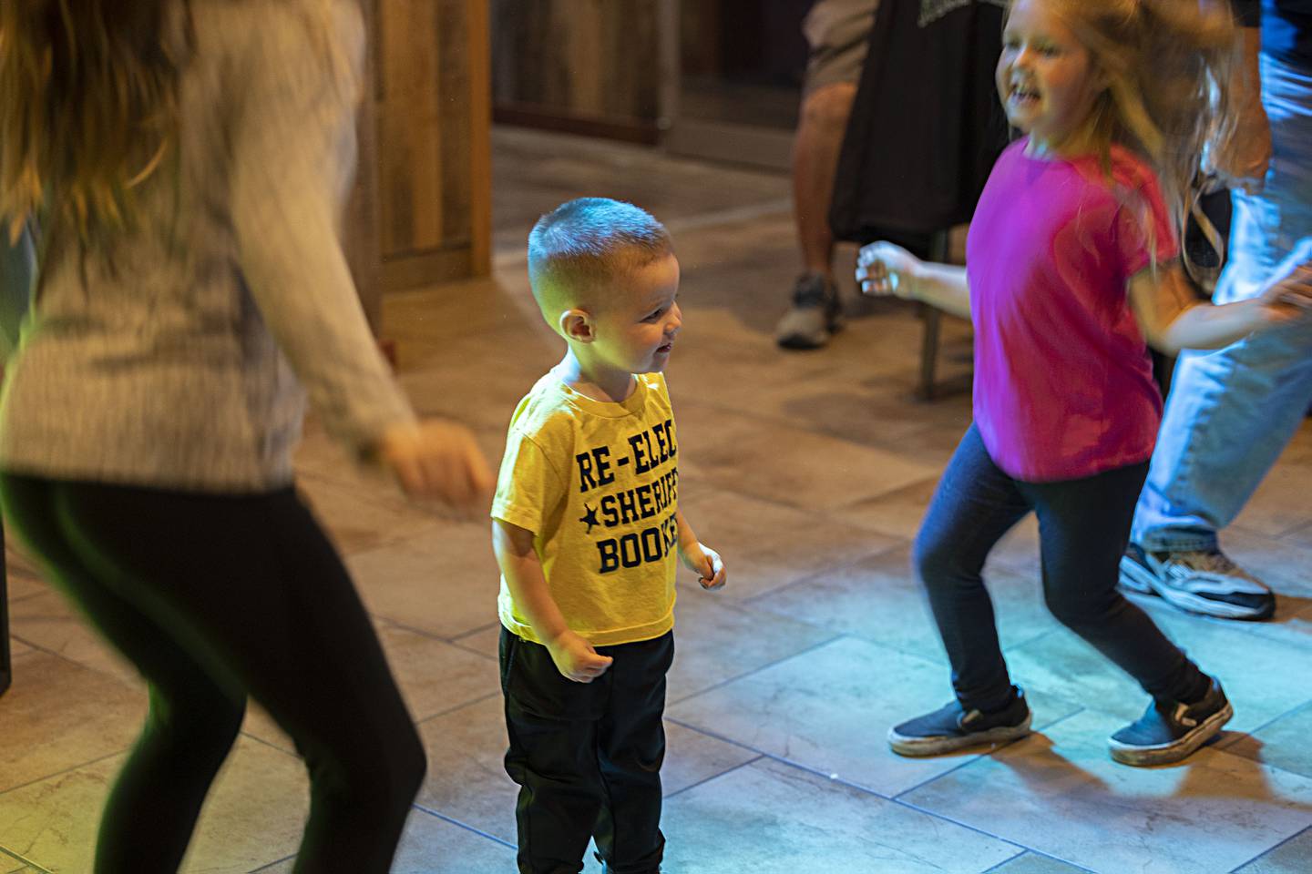 Kids dance at John Booker’s election party Tuesday, Nov. 8, 2022.