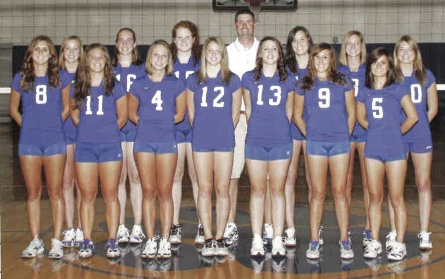 The 2008 Princeton volleyball team placed fourth in the Class 2A state tournament. Team members were (front row, from left) Tara Bonucci, Brooke Mueller, Sylvie Tracy, Sarah Schlund, Megan Gibson, Katlin Peterson and Stephanie Bonucci; and (back row) Molly Stephens, Sarah Schlund, Leah Shaw, coach Andy Puck, Jacquie Kane, Lacey Jensen and Jolynn Kane.