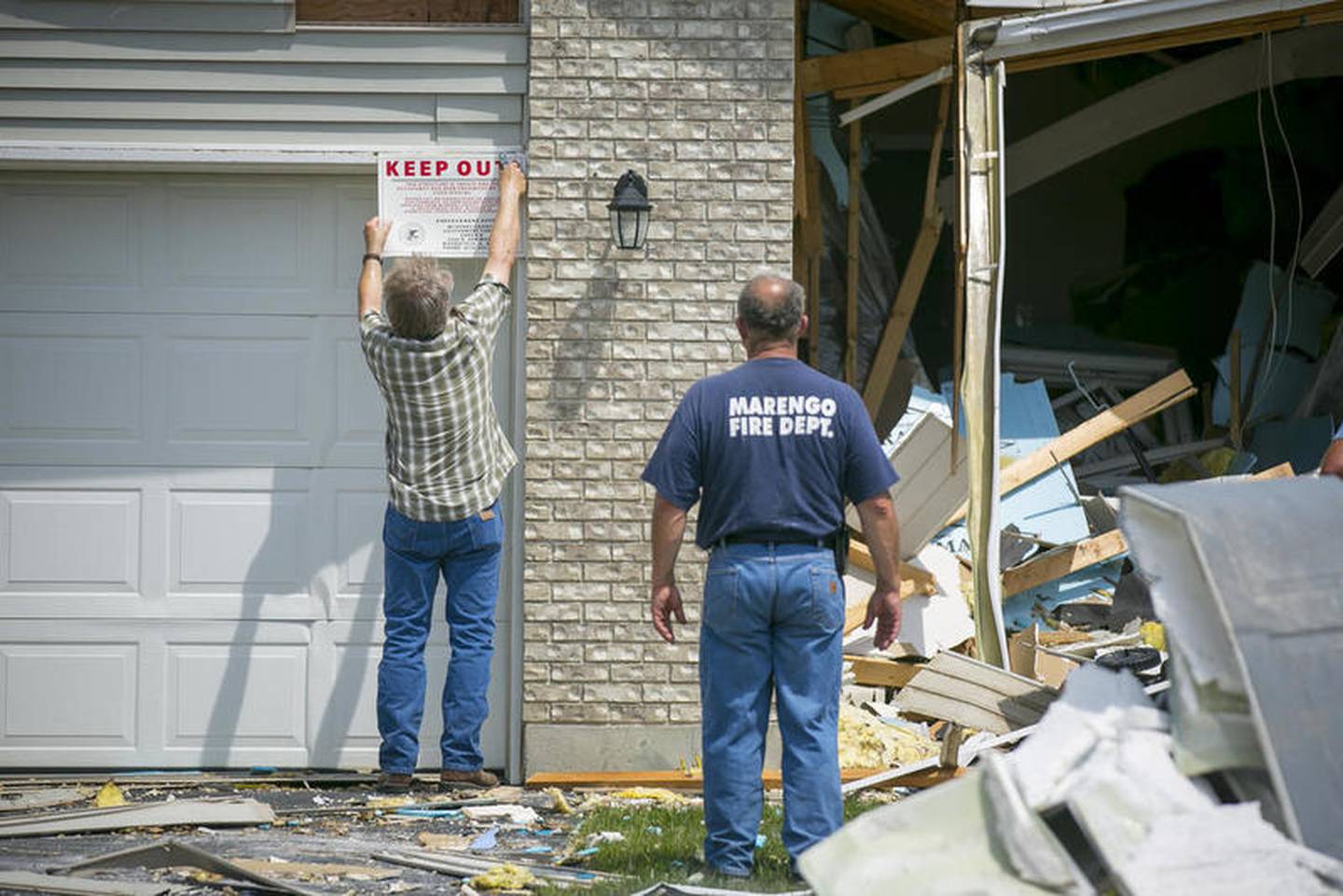 Marengo home explosion, fire and aftermath coverage Shaw Local