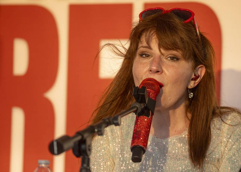 Gina Crosley-Corcoran of Burning Red performs on stage Friday, June 21, 2024, during the Celebrate La Salle festival. Saturday’s performers will be classic rock tribute band ARRA from 6 to 9 p.m. and Resurrection, a Journey tribute will end the night from 9 to 11 p.m.