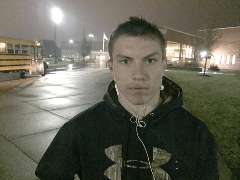 Woodstock North senior RB/DB Travis Busch