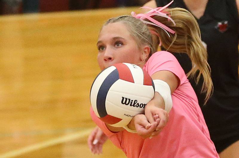 Hall's Charlie Pellegrini returns a serve from Princeton on Thursday, Oct. 9, 2025 at Hall High School.
