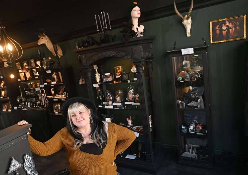 Kelli Naughton is the owner of the new store Morbid Momentos in downtown Elgin.