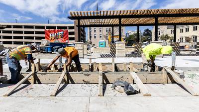Photos: Construction continues on the city square project in Downtown Joliet