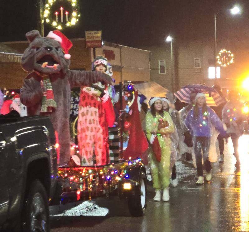 Oglesby Elementary students and staff participate Saturday, Dec. 14, 2024, in the Winter Wonderland parade.