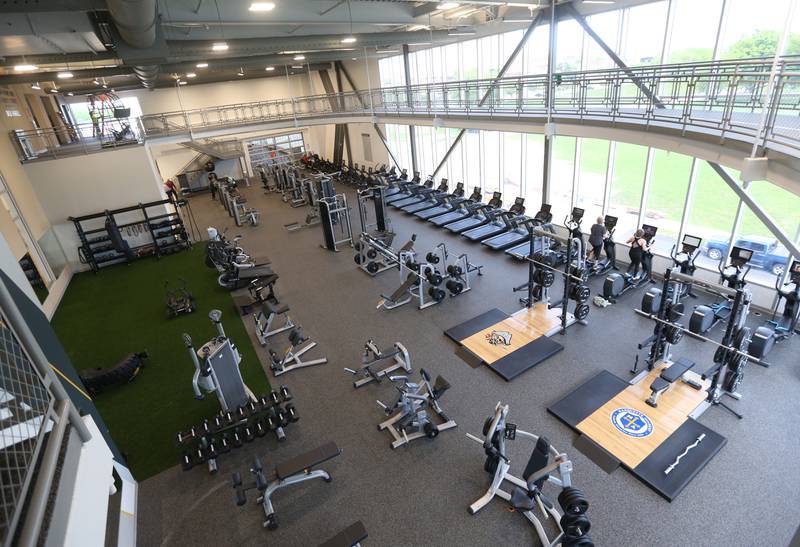 The Ottawa Dental Laboratory Wellness Center seen from inside the new YMCA on Monday, May 6, 2024 in Ottawa.