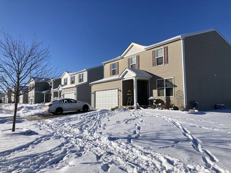 A house in the 1700 block of Yasgur Drive in Woodstock is photographed Tuesday, Jan. 25, 2022, after a shooting there the night before.