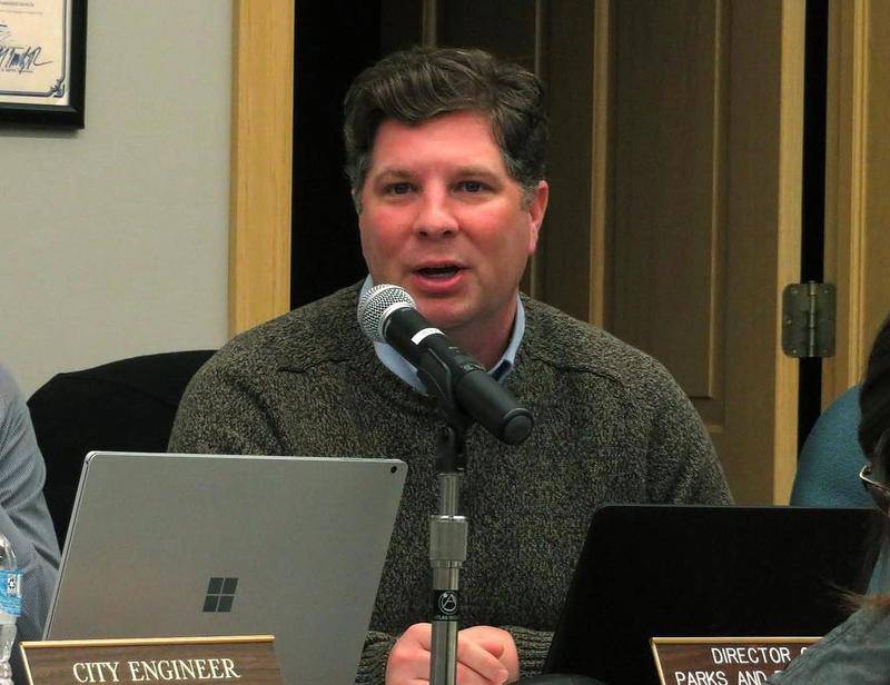 Tim Evans, director for the city's parks and recreation department, talks during a Jan. 28 Yorkville City Council meeting at City Hall, 800 Game Farm Road in Yorkville.