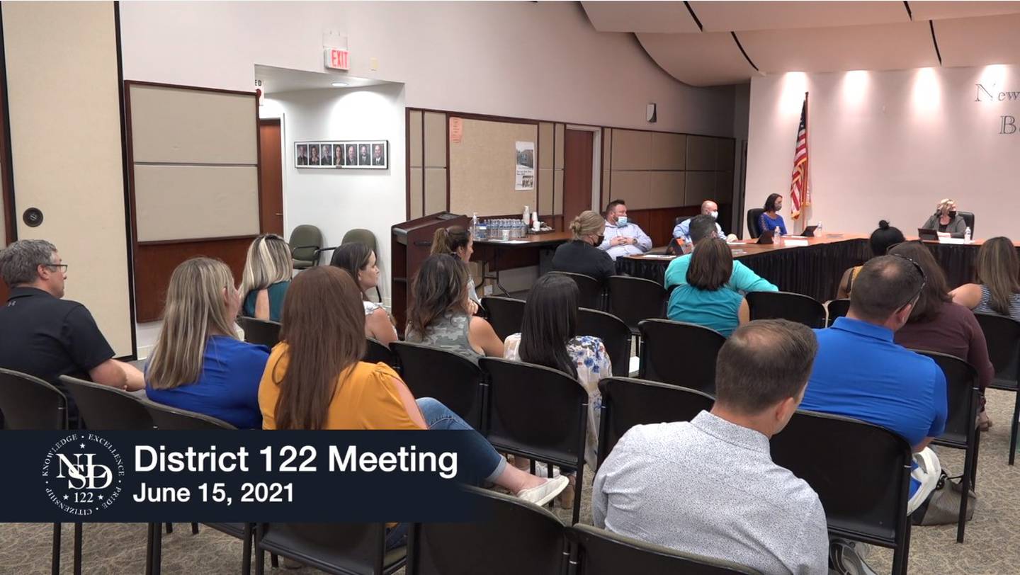 Parents voiced their concerns about children wearing facemask during in-person learning this fall at a New Lenox School District 122 school board meeting on June 15.