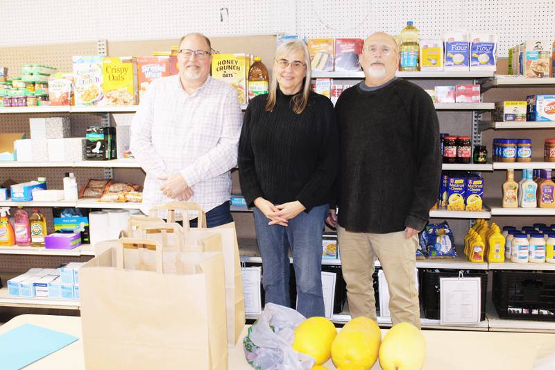 Tom Balch, Sherri Stauffer and Steve Toole are three of a handful of volunteers who keep the Ashton Care Pantry stocked and available to those in need who live within the Ashton-Franklin Center School District. The pantry has been in Ashton for nearly 50 years, and has seen more people come through its doors in recent years.