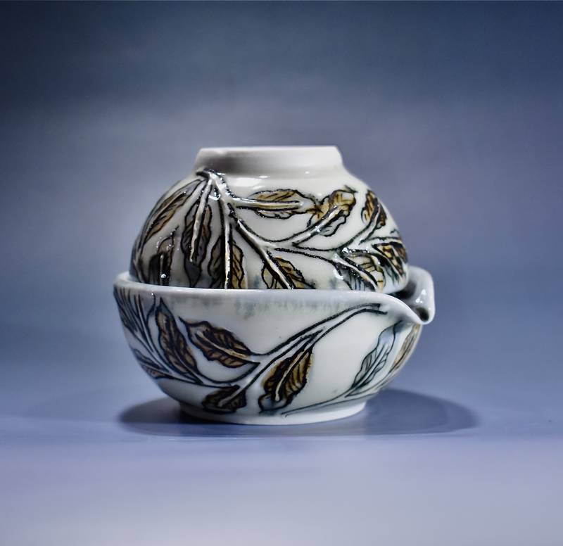 Personal Teapot, created by Water Street Studios artist Megan Ryan.