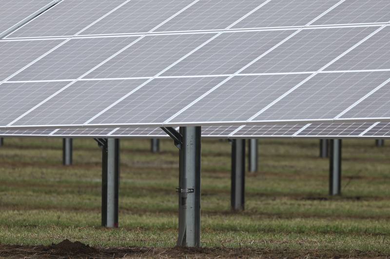 An example of a solar farm, this one an already-constructed farm built by Summit Ridge Energy, which recently installed 6110 solar panels at the Speedway Solar solar energy facility in Joliet on Thursday, March 2nd, 2023.