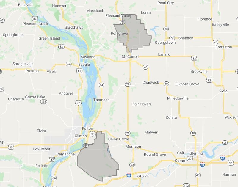 Jo-Carroll Energy will use its $4.6 million Rebuild Illinois grant to bring Sand Prairie fiber to about 625 households, businesses or farms in rural portions of Whiteside, Carroll and Jo Daviess counties. As shown here, the project includes rural areas north of Mount Carroll as well as Fenton, Fulton, Garden Plain and Albany. The grant will be combined with JCE matching funds, bringing the total project to $9,377,681, with which it will It will build out 146.8 miles of fiber. Go to connectSP.com to learn more.