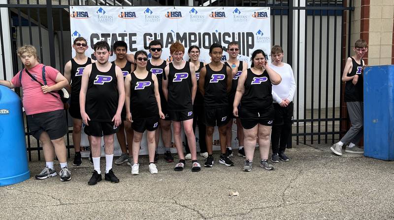 The Plano School District 2A Unified track and field team won first in the state on May 27 at the IHSA meet held at the Eastern Illinois University O’Brien Field.