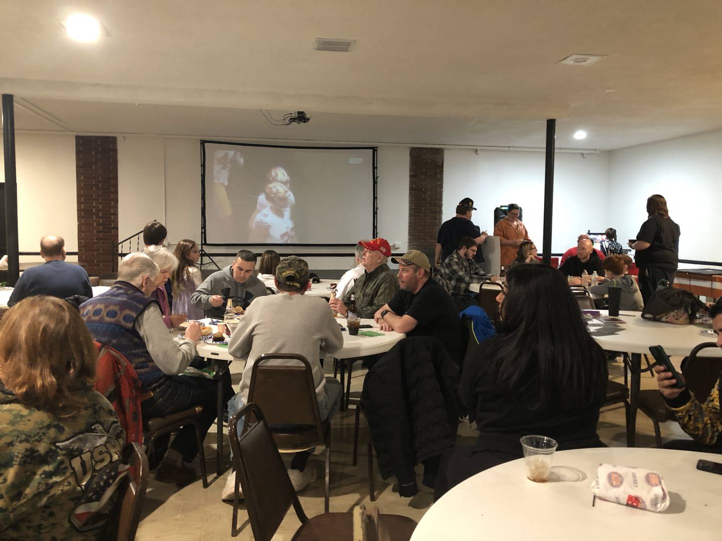 Attendees at the American Veterans Alliance Super Bowl Bash Feb. 11, 2024