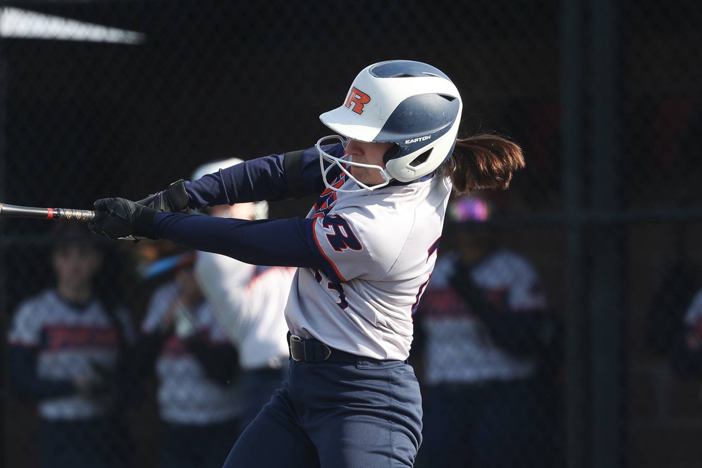 Romeoville’s Juliana Anderson singles against Bolingbrook on Tuesday, March 28, 2023.
