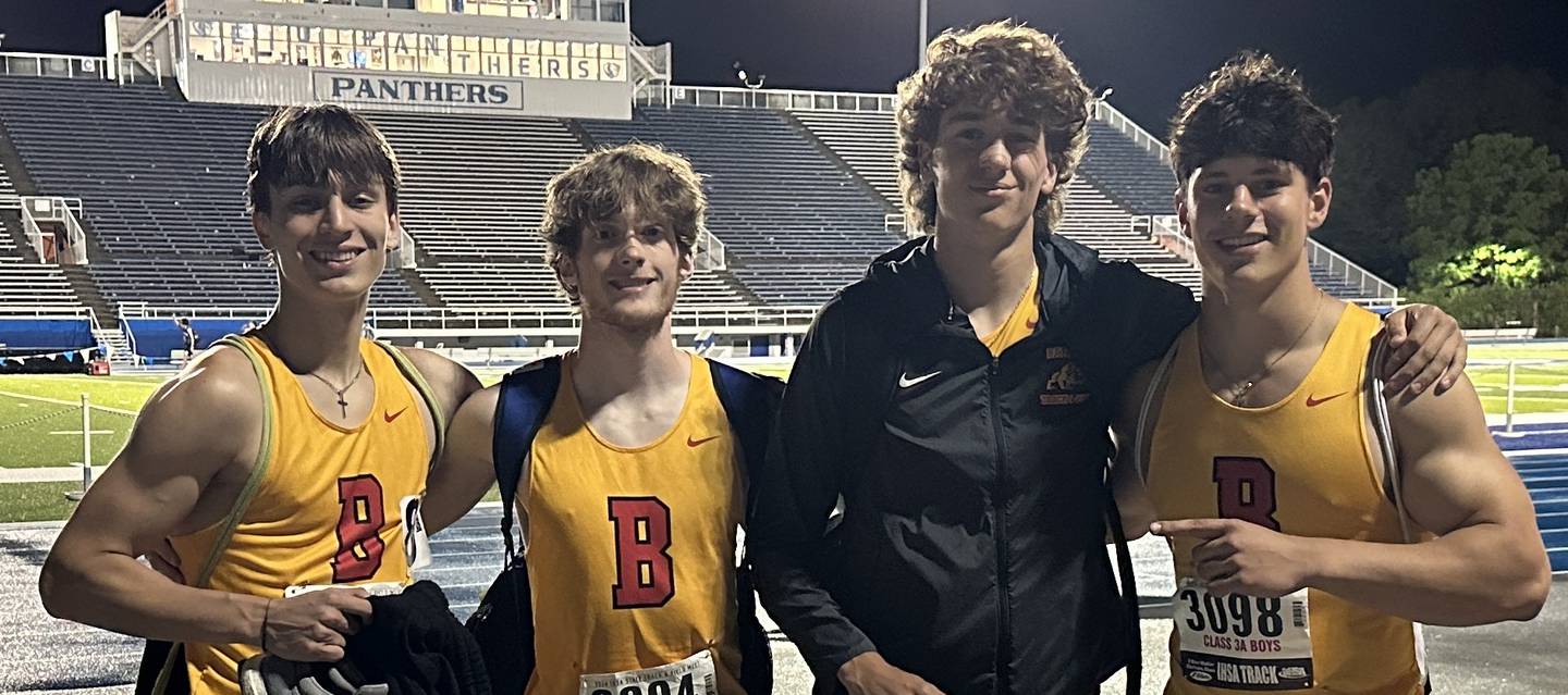 From left to right, Batavia's Cole Howland, Brett Berggren, Thomas Woodard and Nathan Whitwell