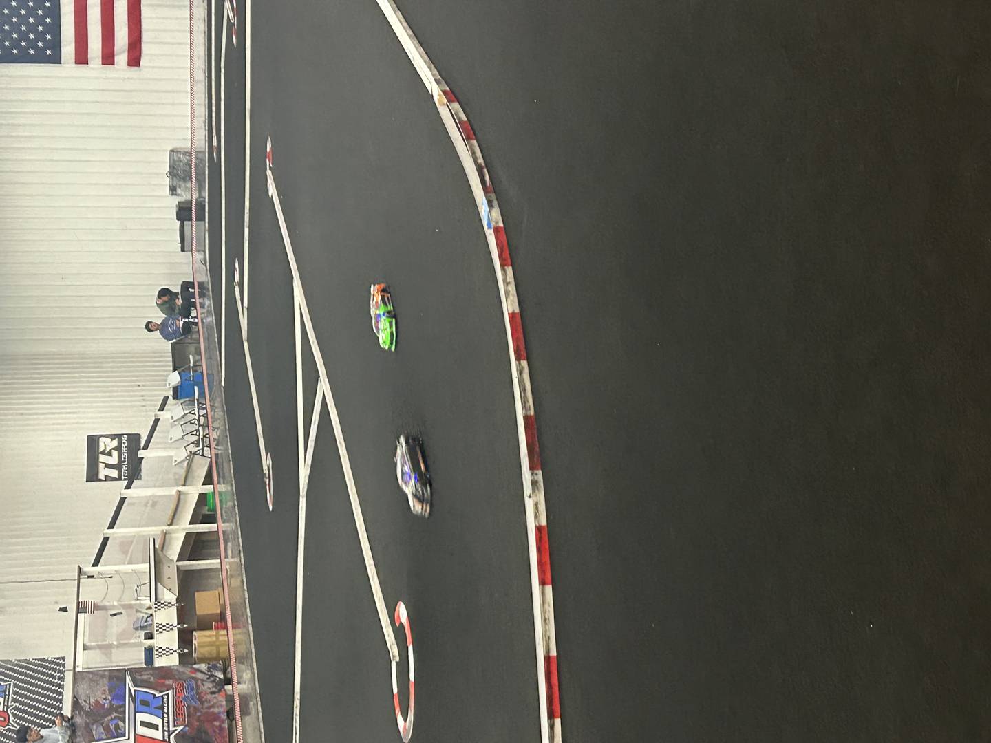 The Morris Community High School's Hydrogen Car Team's vehicle makes its way around the track at Thunderdome in Morris on April 30.