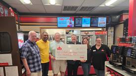 Cortland Casey’s donates lottery reward money to local charities