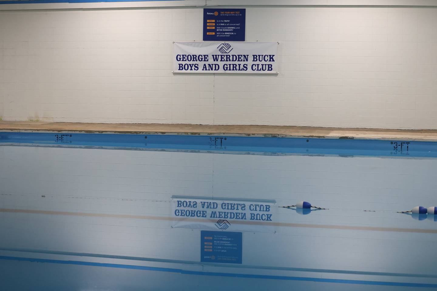 Jim Glasgow and Terry D'Arcy each donated $10,000 toward operations and maintenance expenses of the Olympic-sized pool at the Boys and Girls Club of Joliet set to open on June, 10, 2024 for their summer programs.