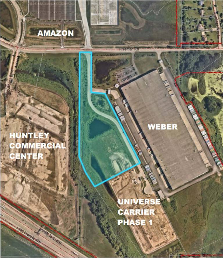 A new 39,000-square-foot building could be built on the south side of Huntley as the second phase of a project being undertaken by Universe Carrier. Huntley trustees moved forward with the plan at their meeting on Thursday, Aug. 25, 2022.