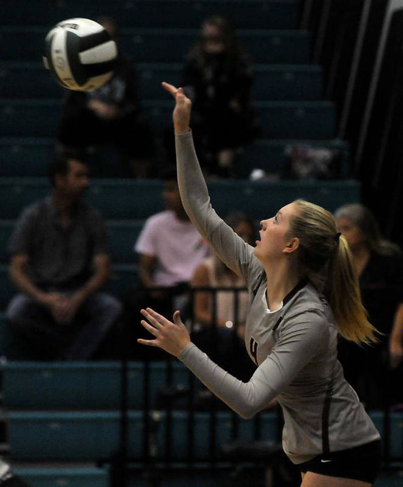 High school volleyball Redhot Marengo holds off Woodstock North for