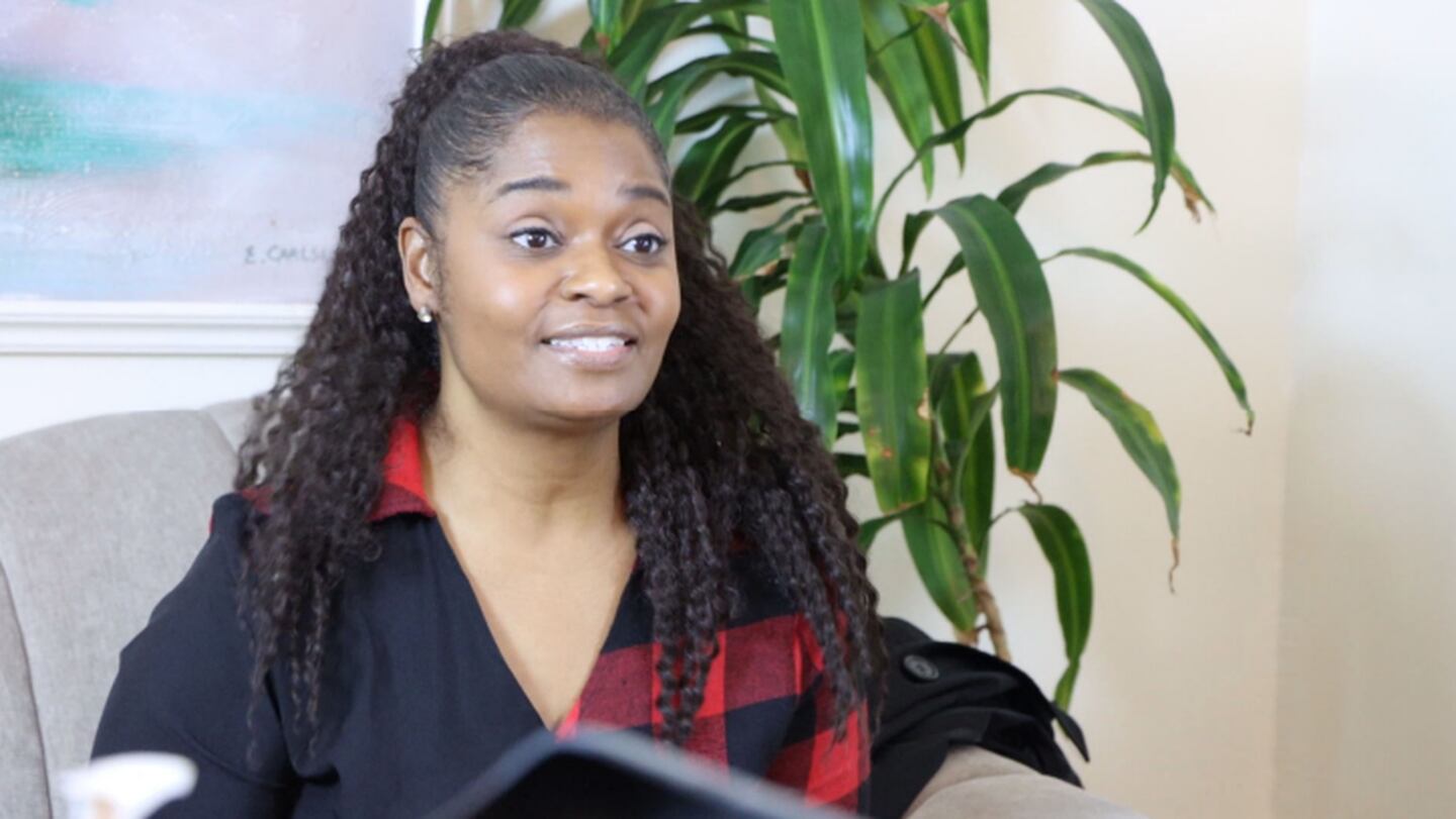 Marie (Pam Coley) is excited to talk about a very important book in the GSW Network performance "Joseph Galilee."