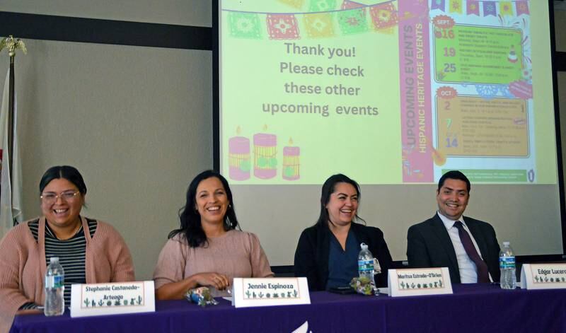 Four young professionals shared their unique college and career experiences with Illinois Valley Community College students recently as the college recognizes Hispanic Heritage Month. Activities continue into October.
