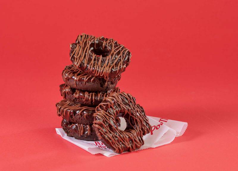 Portillo’s has collaborated with Stan’s Donuts on a chocolate cake donut.