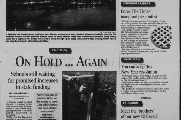 A bridge under troubled skies and the ‘Quad Father’ - historical covers for January 8