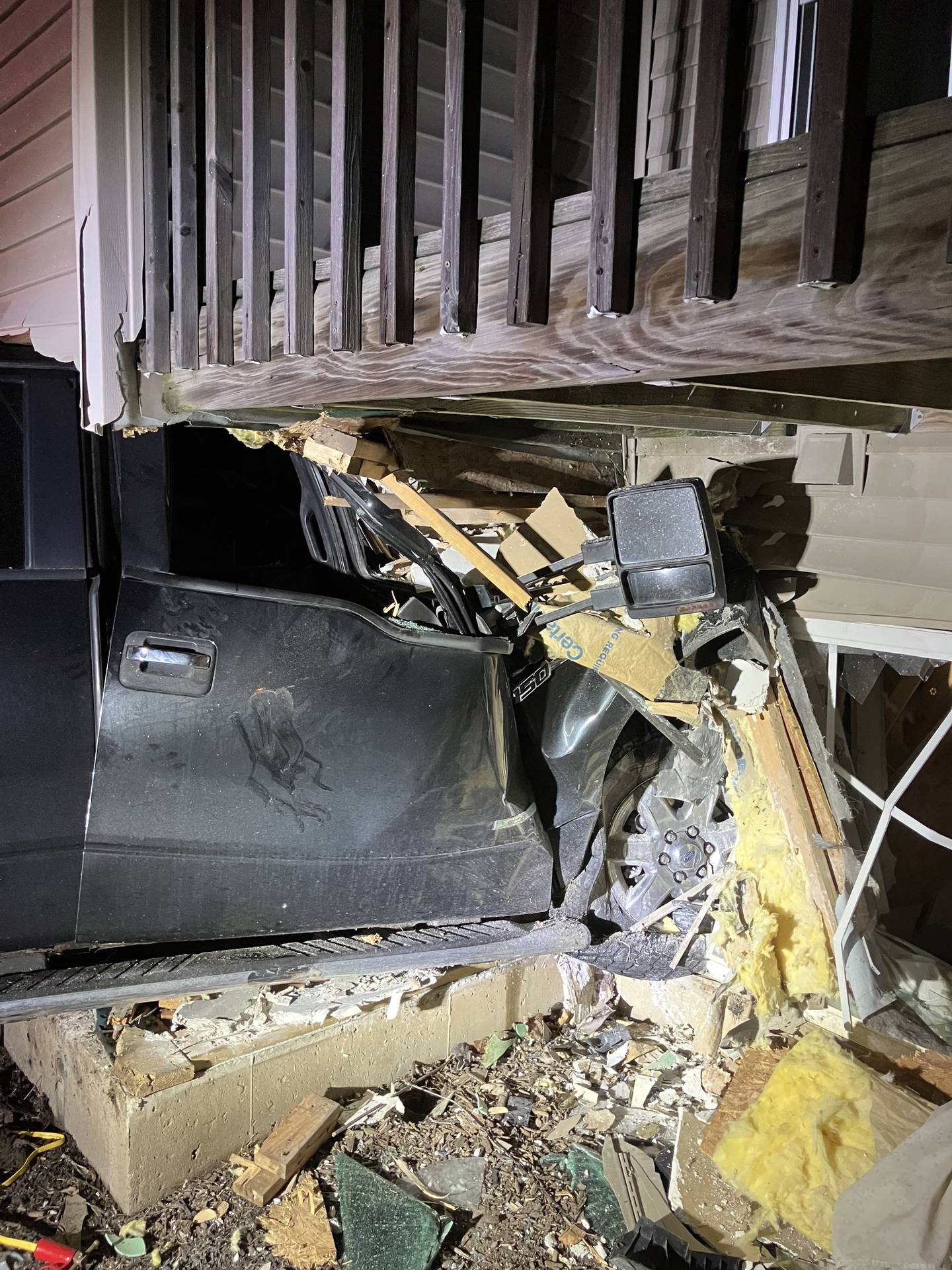Zachary Thomason, 33, of Sycamore, was charged Saturday, Dec. 30, 2023, with driving under the influence and improper lane usage after a truck versus building collision in the 600 block of South Peace Road reported shortly before 1 a.m. Saturday, according to a news release from the Sycamore Police Department.