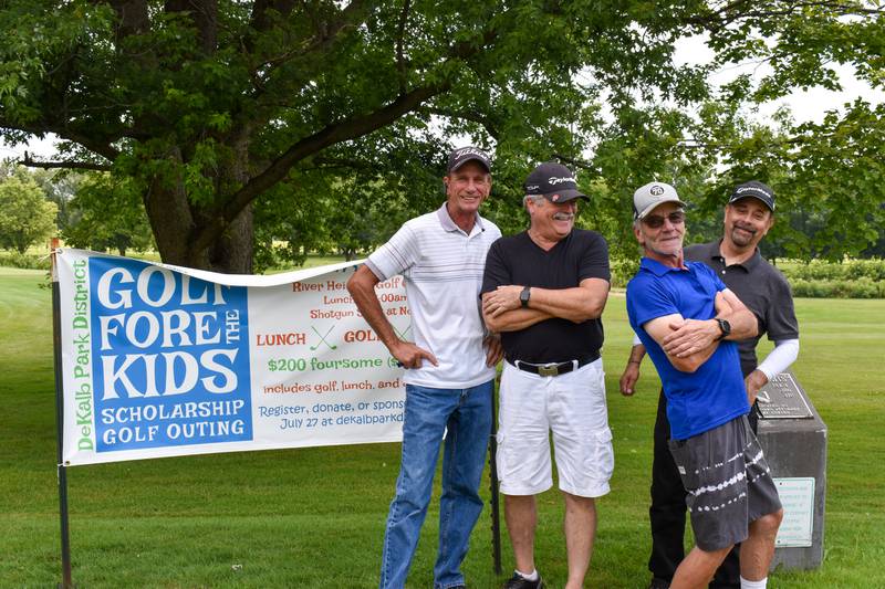 Pictured: Participants in the 2021 Golf Fore the Kids Scholarship Golf Outing