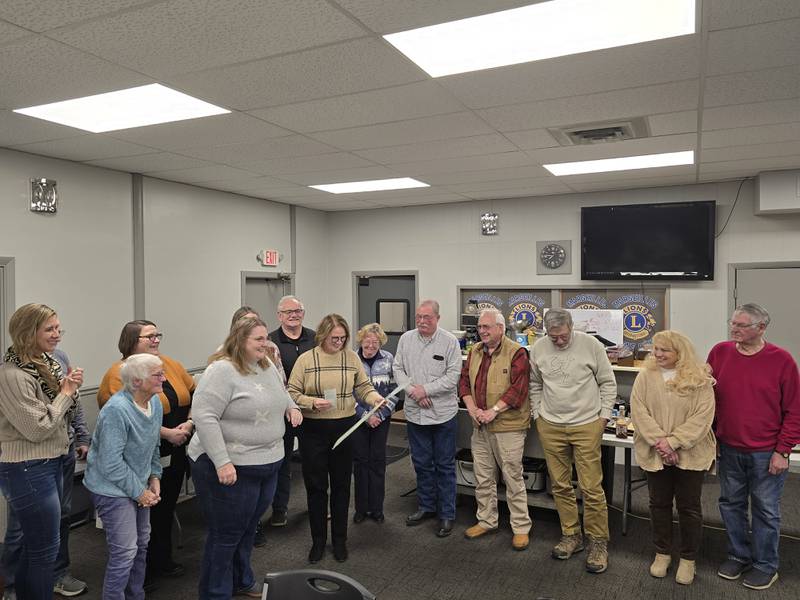 The Marseilles Rotary Club gives a $9,100 donation to the Marseilles Nursing Service generated from donations from the community.