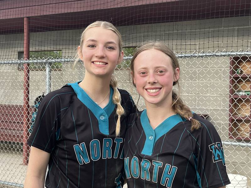 Krista Herrmann (left) and Allyson Schaid, Woodstock North