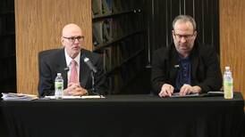 Photos: Mayoral candidates speak at Peru library forum