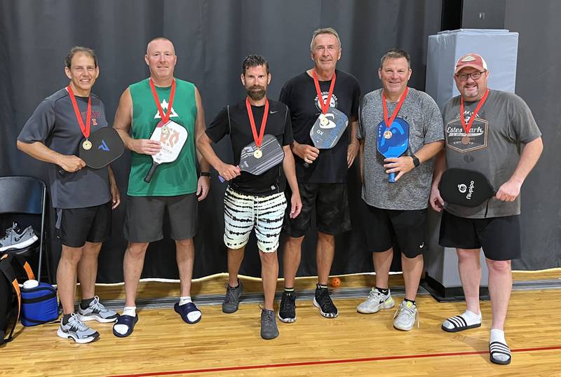 Joe Majors, of Peru, and Steve Nett, of Spring Valley, teamed up to go undefeated and win a gold medal in Mens Doubles at the 2022 Scheels Capital City Classic Pickleball Tournament in Springfield, on July 7, 2022. Majors and Nett only gave up a total of 15 points en route to winning all seven of the round-robin games. After a 15–5 semifinal win, the gold medal match saw Majors and Nett pulled it out to win 16 – 14. Learn more about the pickleball scene in the Illinois Valley at www.facebook.com/groups/illinoisvalleypickleball.