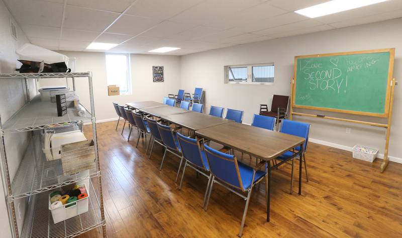 A view of the arts and crafts room on Thursday, April 24, 2025 at the Second Story Teen Center in Princeton. Donors were invited to see the new building. The center officially opens next Tuesday.