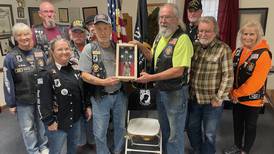 World War II dog tags on display at Sandwich Legion