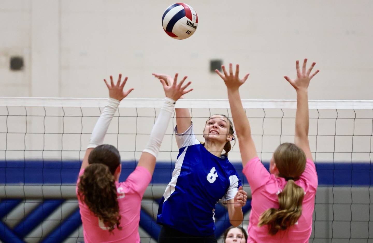 Princeton's Keighley Davis takes a shot against Hall Thursday night at Prouty Gym.