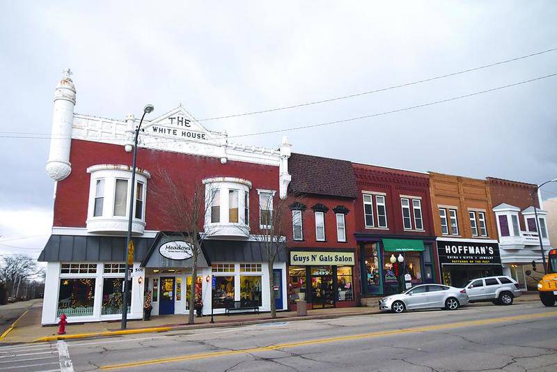 Buildings in the 500 block of South Main Street in Princeton are shown. Numerous business district buildings were placed on the National Register of Historic Places in 2018, which could help to attract visitors to the community.