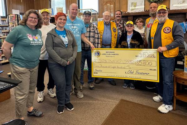 Waterman Lions Club donation supports Clinton Township Library’s children’s summer reading program
