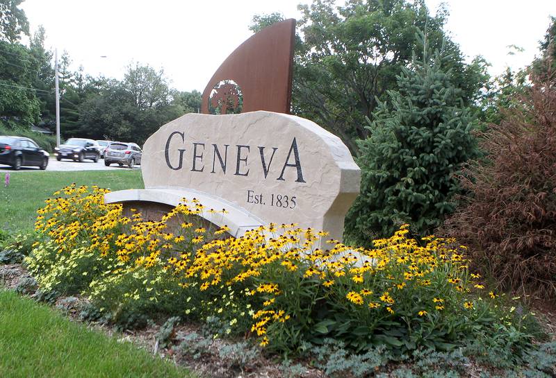 Geneva town sign