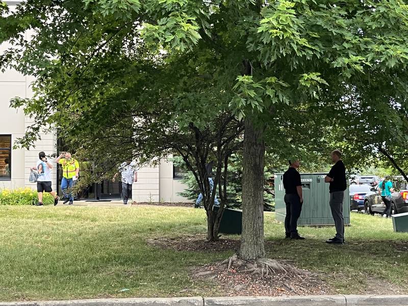 Police responded to a building at the Weathertech complex in Bolingbrook on Saturday, June 25, 2022. Three people were shot, police said.