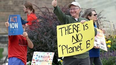 Photos: Rally held in DeKalb to promote the use of renewable energy sources, lessen dependence on fossil fuels